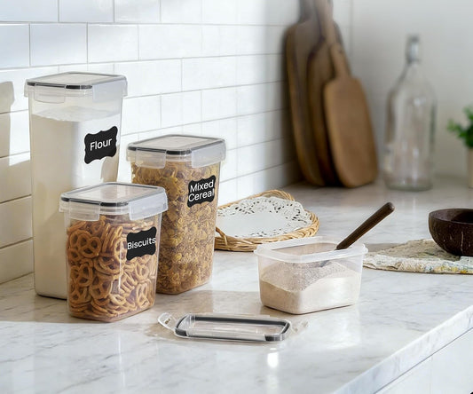 KraftedKitchen Airtight Food Storage Containers with Lids, 24 Pack